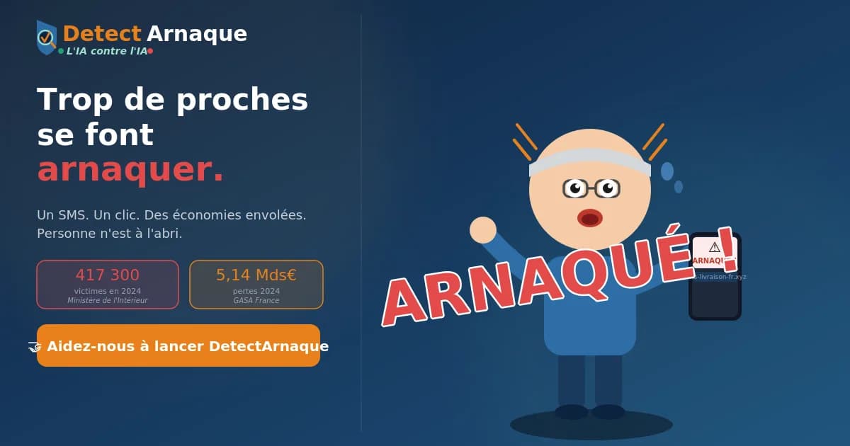 Aperçu de l'application DetectArnaque